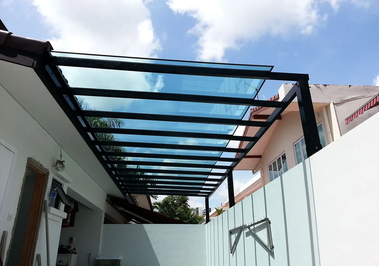 10 mẫu giếng trời đẹp bằng tấm poly kháng uv